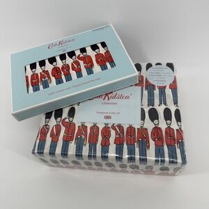 CATH KIDSTON LONDON GUARDS Queen 4 Piece  Sheet Set & 2 Extra Pillow Cases NEW